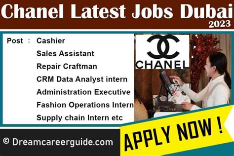 chanel careers dubai|Chanel client experience manager.